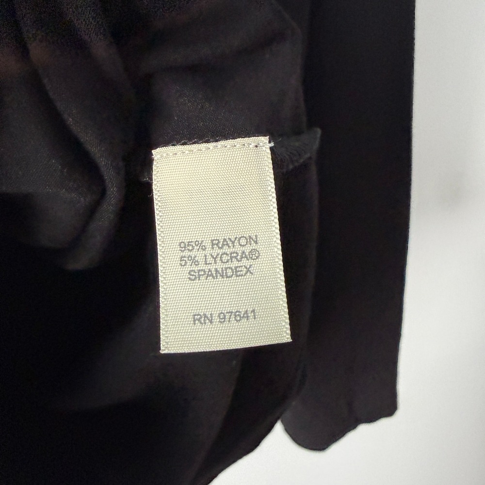 J. Jill S Black Cardigan Top Long Sleeve Button Preppy Classic Minimalist - Picture 5 of 6